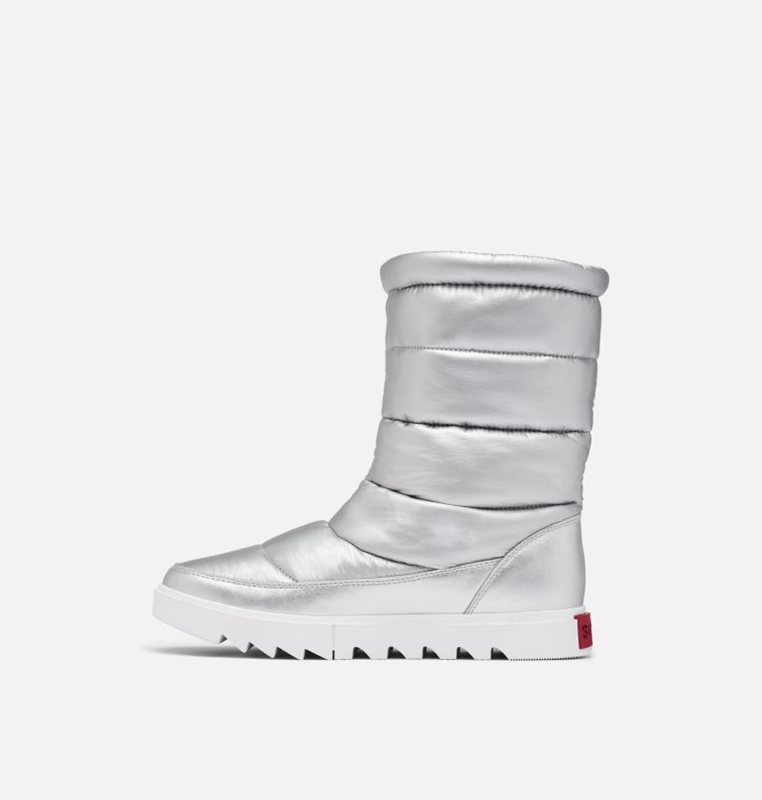 Sorel Dam Vinterkängor Silver - Joan Of Arctic™ Next Lite Mid Puffy Låga - REU-859071
